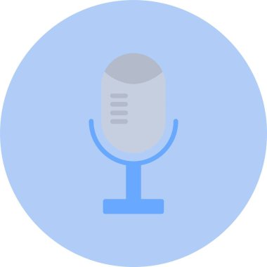 Podcast Düz Çember Simgesi