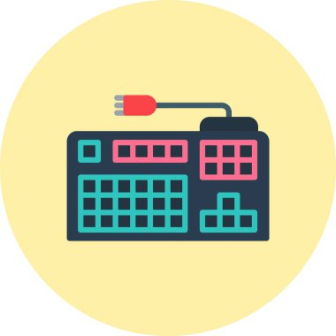 Klavye Düz Çember Simgesi