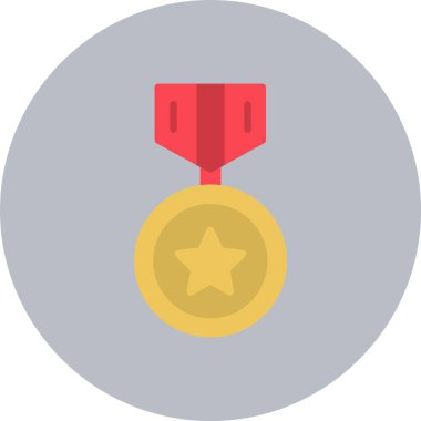 Madalya Düz Çember Simgesi