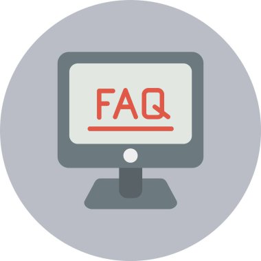 Faq Düz Çember Simgesi