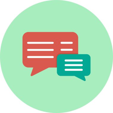 Diyalog Düz Çember Simgesi