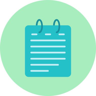 Notlar Düz Çember Simgesi