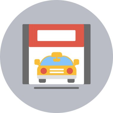 Garaj Düz Çember Simgesi