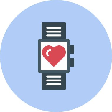 Akıllı izle düz daire simgesi