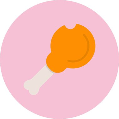 Tavuk Bacağı Düz Çember Simgesi