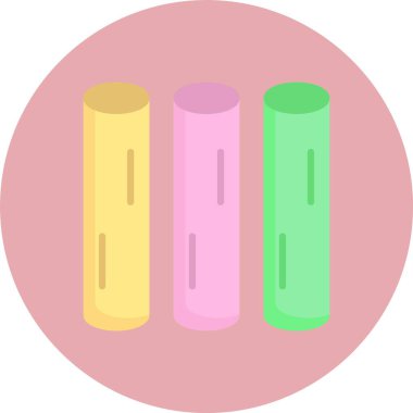 Tebeşir Düz Çember Simgesi