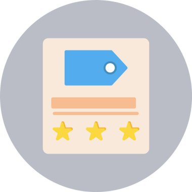 Etiket Düz Çember Simgesi