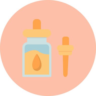 Güzellik Serumu Düz Çember Simgesi