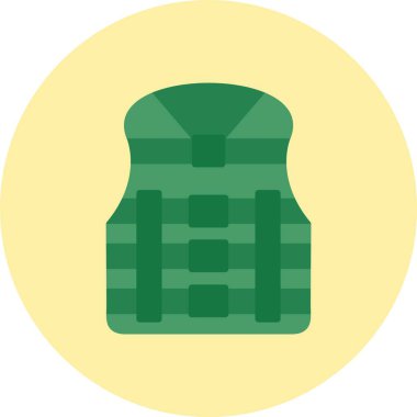 Life Jacket Düz Çember Simgesi