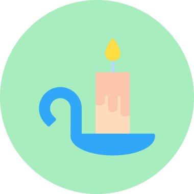 Mum Düz Çember Simgesi