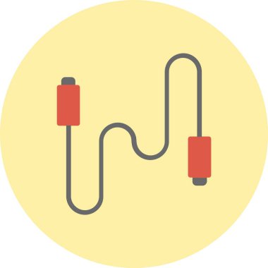 Kablo Düz Çember Simgesi