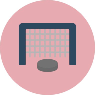 Hokey Ağı Düz Çember Simgesi