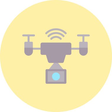 Drone Düz Çember Simgesi