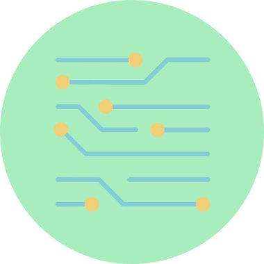 Devre Düz Çember Simgesi