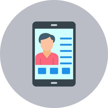 Kullanıcı Hesabı Düz Çember Simgesi