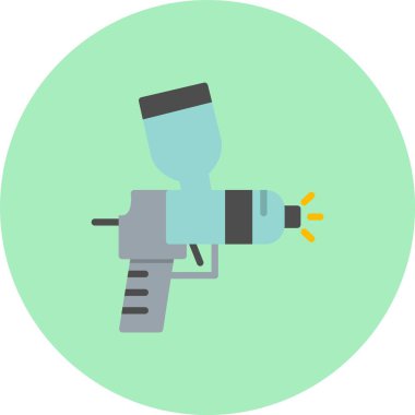 Hava Fırçası Düz Çember Simgesi