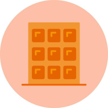 Waffle Düz Çember Simgesi