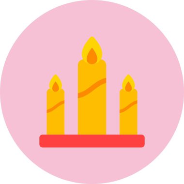 Mum Düz Çember Simgesi