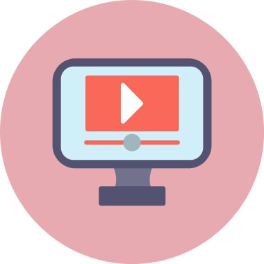 Çevrimiçi Akıcı Düz Çember Simgesi