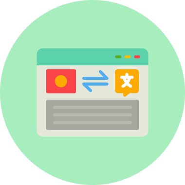 Çevirmen Düz Çember Simgesi