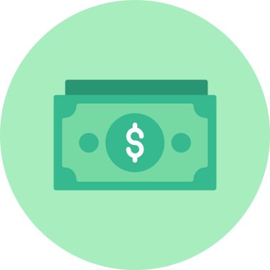 Para Düz Çember Simgesi