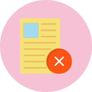 Reddedilmiş Düz Çember Simgesi