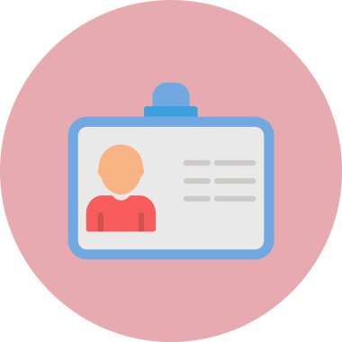 Kimlik Düz Çember Simgesi