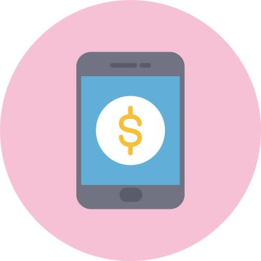 Para Düz Çember Simgesi