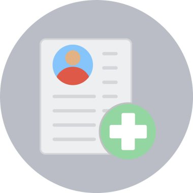 Sağlık Denetimi Düz Çember Simgesi