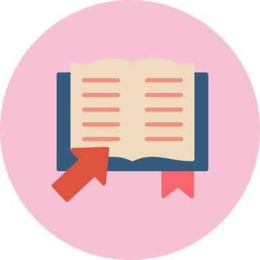 EBook düz daire simgesi