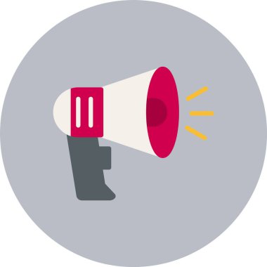 Hoparlör Düz Çember Simgesi