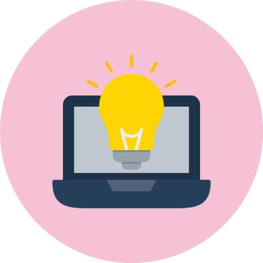 Fikir Düz Çember Simgesi