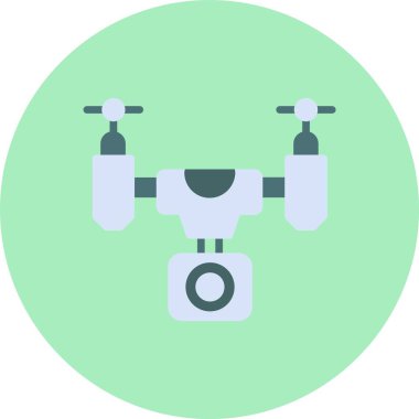 Drone Düz Çember Simgesi