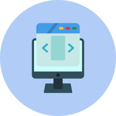 Ui Tasarım Düz Çember Simgesi