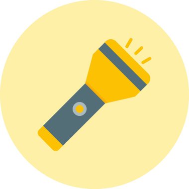 Meşale Düz Çember Simgesi