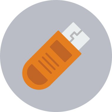 Usb Düz Çember Simgesi
