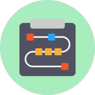 Notepad Düz Çember Simgesi