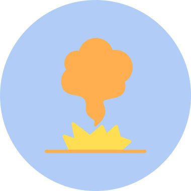 Patlama Düz Çember Simgesi