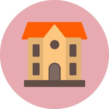 Ev Düz Çember Simgesi