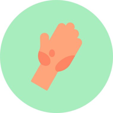 Kirli El Düz Çember Simgesi