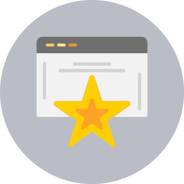 Favori Düz Çember Simgesi