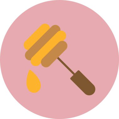 Honey Dipper Düz Çember Simgesi
