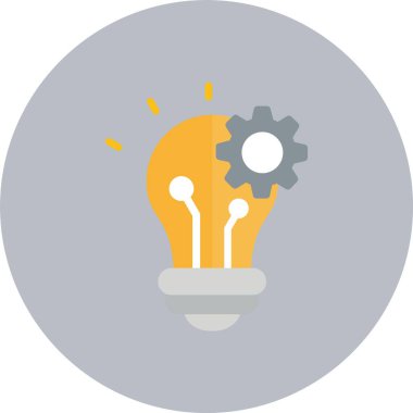 Yenilik Düz Çember Simgesi