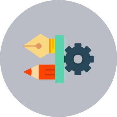 Grafiksel Araç Düz Çember Simgesi