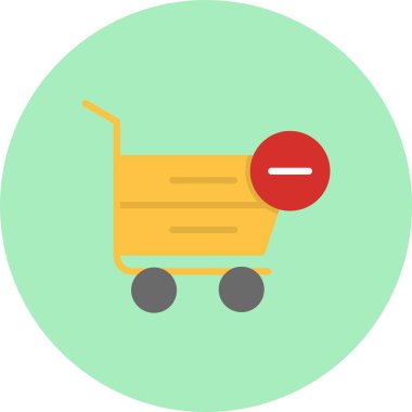 Cart Düz Çember Simgesinden Kaldır