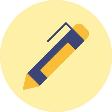 Kalem düz daire simgesi