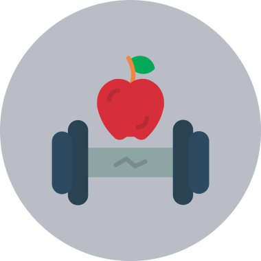 Fitness Düz Çember Simgesi