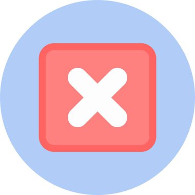 Çarpma Düz Çember Simgesi