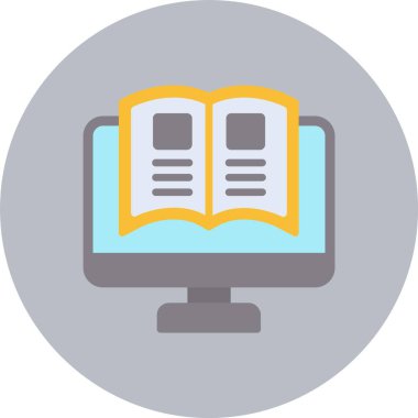 EBook düz daire simgesi