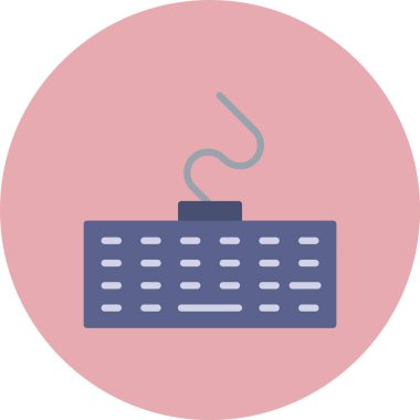 Klavye Düz Çember Simgesi